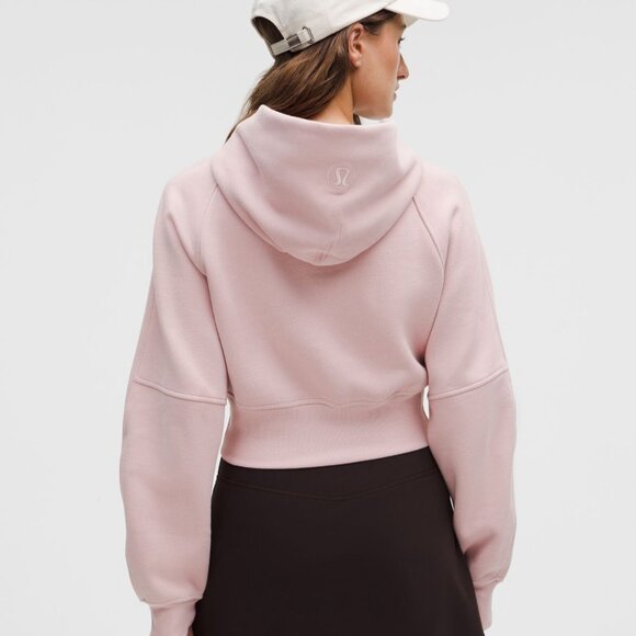 Scuba Cropped Wrap Pullover Hoodie - Picture 3 of 8